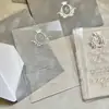 Sobres de Terciopelo al por Mayor Transfronterizos, Invitaciones de Boda Acrílicas, Tarjetas de Felicitación, Invitaciones de Cumpleaños y de Negocios, Hecho a Medida