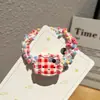 Lindo Peluche de Gato a Cuadros Azules Anillo para el Cabello Dulce Suave Lindo Estilo de Niña Cuerda para el Cabello para Cola de Caballo Accesorios Accesorios para el Cabello Otoño e Invierno Nuevo