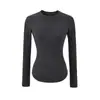 Camiseta de Manga Longa com Cintura de Ampulheta Estilo Hot Girl Americana para Mulheres Outono e Inverno 2025 Básica Slim Fit Camisa Top para Camadas Internas
