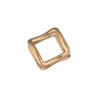 Pingente de joia DIY de aço inoxidável feito à mão design abstrato torcido pulseira brincos pingente pequeno requintado atacado
