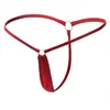 Tanga Ultramicro Feminina Roupa Íntima Cor Pura Simples Versátil Calcinha T Sexy Linha Única Cintura Baixa Roupa Íntima Mini Sexy