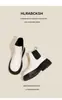 Botas Chelsea de Couro com Solado Grosso Estilo Cavaleiro Britânico para Mulheres 2025 Outono Novo Estilo com Manga Plus Veludo Cor Contrastante Cano Curto