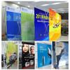 Expositor portátil de red extraíble, expositor publicitario plegable personalizado, de aleación de aluminio, para suelo, para carteles, pared de firmas, lugar de firmas