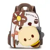 Linda Abejita Flor Mochila Escolar Infantil Dibujos Animados Jardín de Infancia Mochila Pequeña Mochila para Niños y Niñas de Clase Media y Alta