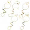 Mili Pulseira de Corrente para Dedo Quadrada Dopamina Zircônia Aço Inoxidável Empilhável Transfronteiriça Personalizada Joia Feminina Simples de Luxo Leve