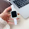 Correa de Reloj Láser Colorida Adecuada para Apple Watch Correa Transparente 38 mm/40 mm Set Láser