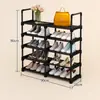 Este zapatero desmontable de varios niveles es perfecto para habitaciones de estudiantes y hogares.. Ofrece almacenamiento flexible para zapatos y botas, es fácil de montar, resistente, duradero y ahorra espacio.