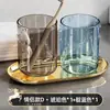 Copo para Enxaguante Bucal Copo para Escova de Dentes de Casal Copo para Lavar Rosto Infantil Caixa Transparente para Armazenamento de Pasta de Dente e Escova de Dentes Copo de Escova de Dentes Leve e Luxuoso para Casa