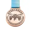 Medalhas de metal personalizadas para jogos esportivos provinciais, eventos esportivos escolares, corridas de maratona e medalhas pintadas em ouro, prata e bronze