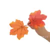 Nueva simulación boutique de otoño color dos tenedores hoja de arce corona de Halloween ratán decoración del hogar material hojas artificiales falsas