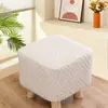 Funda para Taburete para Cambiar Zapatos Simple para el Hogar Cuadrada Redonda Extraíble y Lavable Taburete Bajo Cubierta de Hongo Cubierta Universal para Taburete Todo Incluido