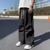 Pantalones de invierno para hombre para exteriores, diseño de nicho de la alta calle americana, pantalones de senderismo impermeables, engrosados, con cremallera, ligeramente acampanados