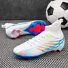 Zapatos de Fútbol de Caña Alta Nuevos 2026 Transfronterizos, Zapatos de Fútbol de Tacos Largos, Zapatos de Entrenamiento TF Multitacos, Zapatos de Fútbol Ligeros para Hombre