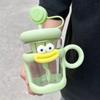 Vaso de Agua para Niñas, Popote de Verano de Aspecto Elevado, Vaso de Gran Barriga, Colador de Té de Gran Capacidad, Resistente a Altas Temperaturas, Lindo Vaso de Plástico para Hacer Té