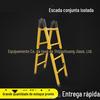 Escada para Uso Doméstico, Segura e Espessada, Escada com Articulação Dobrável, Escada Telescópica Multifuncional de Tubo de Ferro para Sótão, Escada de Tubo Quadrado para Engenharia, Fibra de Vidro