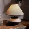 Lámpara de Mesa Cerámica Estilo Medieval Nuevo Estilo Chino Estilo Song Estética Dormitorio Mesita de Noche Estilo Japonés Estilo Wabi-Sabi Lámpara de Diseñador