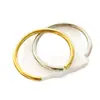 Pulsera Geométrico Nuevo con Forma de C para Mujer de Comercio Exterior Lele Jewelry, Pulsera Abierta Única de Nicho de Acero Inoxidable 18K para Mujeres Europeas y Americanas