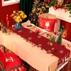 Mantel de Navidad Suministros Tela Oxford de Poliéster Camino de Mesa Decoración Creativa de Mesa Navideña Bandera Estampada Personalización Transfronteriza