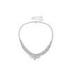 Collar de diamantes flash pendientes pulsera para mujer 2024 Nuevo lujo ligero nicho alta calidad cadena de clavícula accesorios de vestido de venta caliente