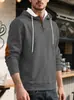 Sudadera con capucha jacquard a bloques de color con cordón casual retro holgada para hombre de otoño e invierno, transfronteriza de Amazon Europea y Americana