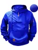 Sudadera con Cremallera y Múltiples Bolsillos para Hombre, Nueva para Primavera y Otoño 2024, Sudadera sin Capucha para Deporte y Uso Casual
