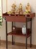 Mesa de Oferendas Doméstica, Altar Budista, Nicho Budista, Mesa de Oferendas do Deus da Riqueza, Armário Budista, Armário de Pé em Madeira Maciça, Mesa de Oferendas ao Buda, Prateleira para Porta-Incensos, Simples e Moderno