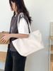 Bolso de mano de nailon de gran capacidad para estudiantes femeninas, nuevo bolso de hombro informal sencillo de color sólido, bolso de viaje de moda 2024