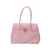 Bolsa tote cor de gelatina, bolsa de ombro de alta qualidade, moda primavera/verão 2026, bolsa grande de capacidade para o dia a dia, debaixo do braço