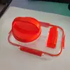 Saladkid Salad Pod Contenedor de Plástico para Ensalada con Tapa de Apertura Lateral, Frasco para Conservar Frescura, Contenedor Sellado