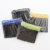 50 peças/saco atacado escova de cílios de nylon ferramenta de cílios posticos mini pente curto para cílios escova de sobrancelha ferramentas de maquiagem