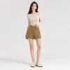 Shorts Esportivo Cinza Escuro Estilo Spicy Girl para Mulheres, Primavera e Outono 2026 Novo Estilo Coreano Cintura Alta Slimming Linha A Perna Reta Leggings