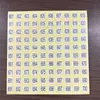 Pegatinas Digitales, Pegatinas de Números, Etiquetas de Tallas de Ropa, Números de Serie Redondos, Autoadhesivo, Identificación de Empleado, Códigos de Talla, Arte para Uñas
