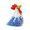 Decoración de Artesanía de Cristal para Escritorio Sala de Estar Zodiaco Pollo Colorido Decoración de Animales Lugar Turístico Pequeño Regalo