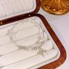 Pulsera de perlas estilo frío para mujer 2023 Nueva pulsera de cuentas con colgante de estrella lujo ligero de alta gama pulsera exquisita