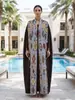 2026 Cárdigan plisado de alta gama estilo Miyake transfronterizo con estampado, abrigo de ropa étnica para mujer talla grande, gabardina, capa larga