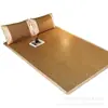 Juego de tres piezas de alfombrilla de ratán suave de verano, alfombrilla de seda helada plegable de doble cara engrosada, verano 1.6 metros, alfombrilla de paja para el hogar, venta al por mayor