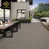 Ladrillo de cuarzo de placa gruesa 600x 600 blanco sésamo gris sésamo negro 20 mm baldosín de suelo mate para exteriores