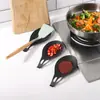 Protetor de Colher de Sopa Explosivo Transfronteiriço Fácil de Limpar Suporte para Utensílios de Cozinha Suporte de Silicone para Colher Almofada de Armazenamento Almofada de Colher com Isolamento Térmico Prato de Sabores