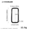 Hebilla Cuadrada de Alambre de Hierro al por Mayor 3.8mm Hebilla Cuadrada Metálica Ajustable para Correa DIY Hebilla para Correa de Bolso Hebilla de Ajuste para Correa de Hombro