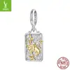 Yinziyun Original Plata de Ley S925 Colgante de Doce Constelaciones Accesorios de Joyería Estilo Europeo y Americano Versátil Cuentas para DIY