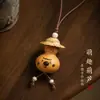 Llavero estilo chino, colgante de calabaza pequeña, accesorio para bolso, adorno cultural y creativo, cadena para teléfono móvil, regalo, nueva decoración de coche estilo chino