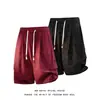 Pantalones Cortos de Cuadros Estilo Americano con Estampado Integral para Hombre, Casual de Verano Holgados Talla Grande para Playa, Pantalones Cortos Casuales de Marca de Moda a la Rodilla