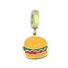 Accesorios para Pulseras Panjia Colgante Acero Inoxidable Goteo de Aceite Animación de Dibujos Animados Winnie the Poole Colgante Pequeño de Oro de 18k Venta al por Mayor Transfronteriza