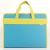 Bolsa de arquivo de tecido A4 Bolsa de órgão de tecido Pasta multicamadas Bolsa de zíper de estudante Bolsa de órgão