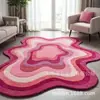 Dropshipping Transfronterizo Alfombra de Imitación Irregular Cachemir Sala de Estar Mesa de Café Sofá Manta Resistente a Manchas y Fácil de Cuidar Dormitorio Alfombra de Cabecera