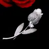 Broche de Latão Prata Champagne para Terno de Cristal Feminino Acessórios de Fivela de Pino Personalizada Ins Tendência Marca Grande de Luxo Feminino
