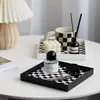 Color Tablero de Damas Entrada Sala de Estar Bandeja con Forma de Luna Taza de Agua Cuerda para Cabeza de Aromaterapia Bandeja Decorativa para Objetos Pequeños Bandeja Lunar