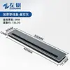 Caja de cables de aleación de aluminio engrosada para escritorio, cubierta de orificio para cables acolchada multifuncional para mueble de TV, cubierta decorativa para escritorio de oficina