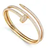 Nuevo Pulsera de Clavo Cartier Elástica Abierta Versión Delgada, Pulsera de Clavo Cartier Versión Gruesa de Superficie Lisa, Versión de Artesanía de Precisión CNC