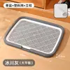 Inodoro extra grande para perros pequeños, medianos y grandes, diseño de panel plano con valla alta para evitar salpicaduras, viene con un soporte, venta al por mayor desde el fabricante